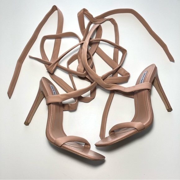 NEW Steve Madden Utilize Ankle Tie Sandals in Tan size 9.5 - Picture 4 of 12
